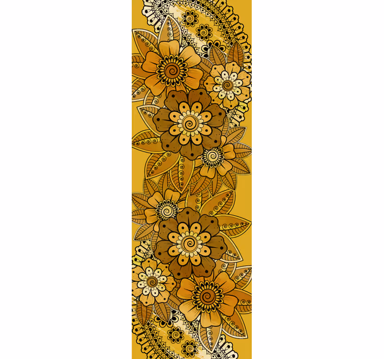 Papel de parede floral estilo indiano pailey - TenStickers