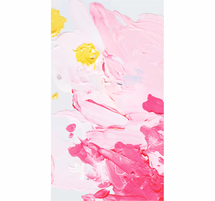 Papel de parede ornamental com pinceladas acrílicas coloridas - TenStickers