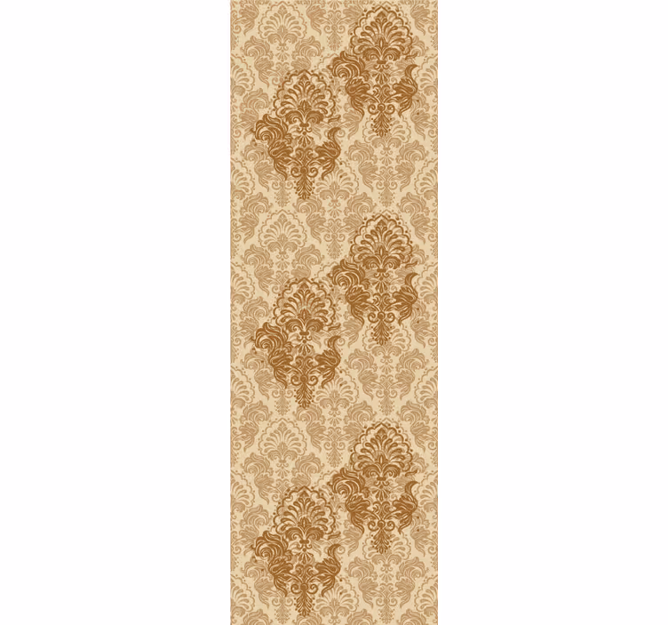 Papel de parede ornamental padrão antigo em cores quentes - TenStickers