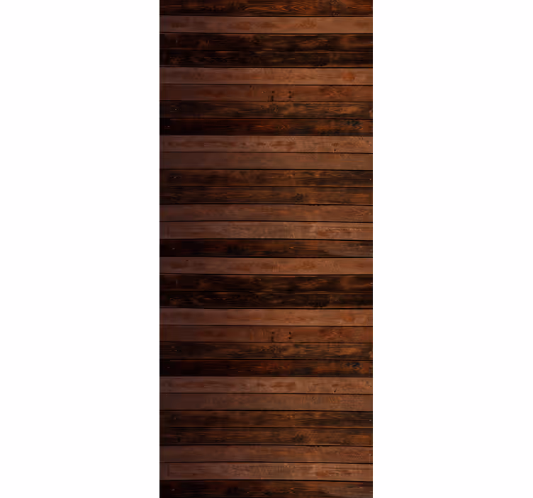 Papel de parede ornamental tábuas horizontais marrons - TenStickers