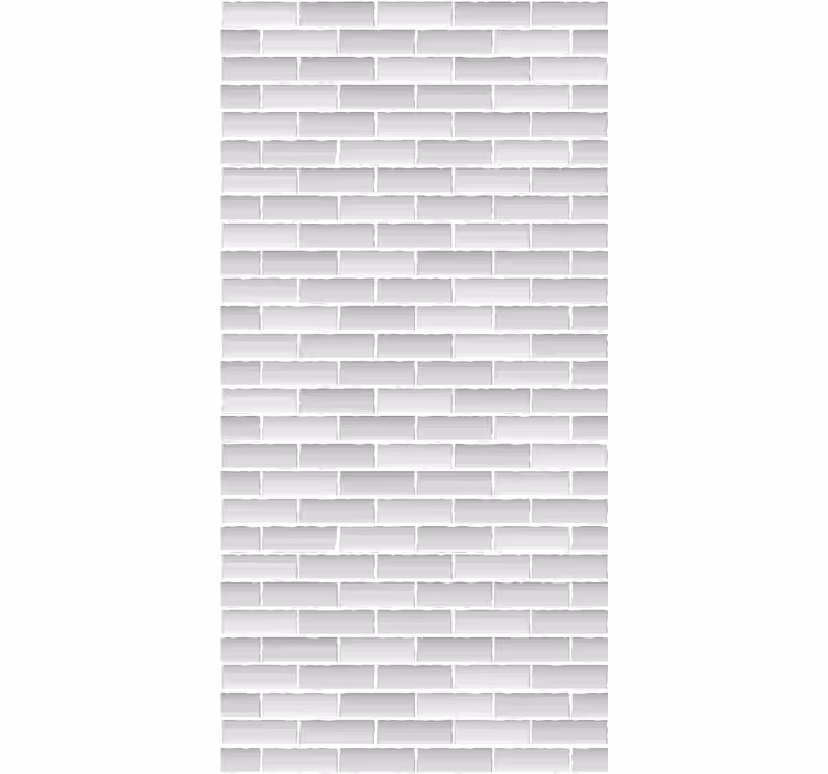 Papel de parede tijolo padrão cinza realista - TenStickers