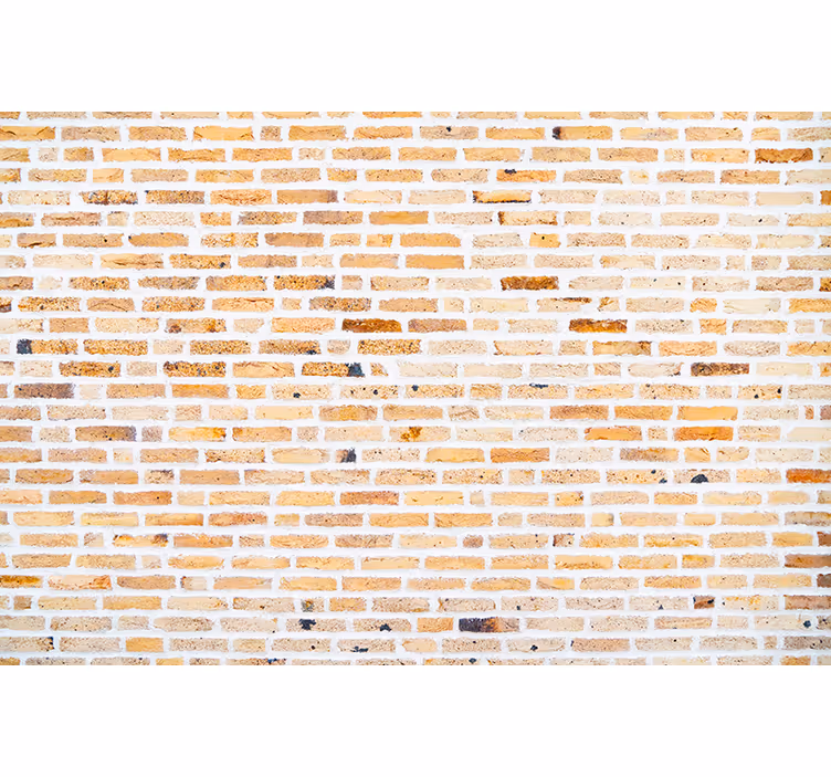 Papel de parede tijolo padrão horizontal claro - TenStickers