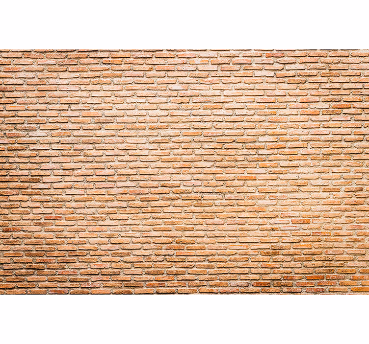 Papel de parede tijolo com padrão desgastado - TenStickers