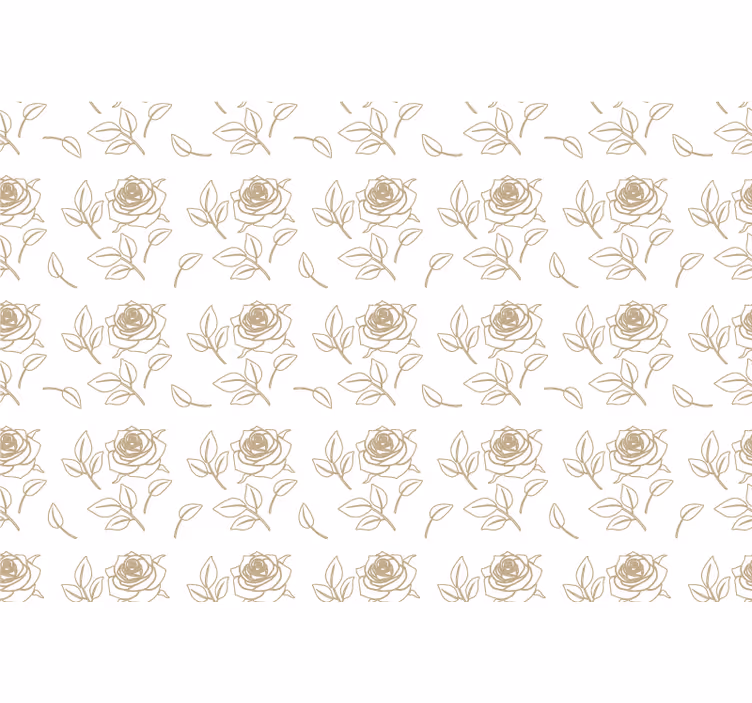 Papel de parede ornamental padrão rosa elegante - TenStickers