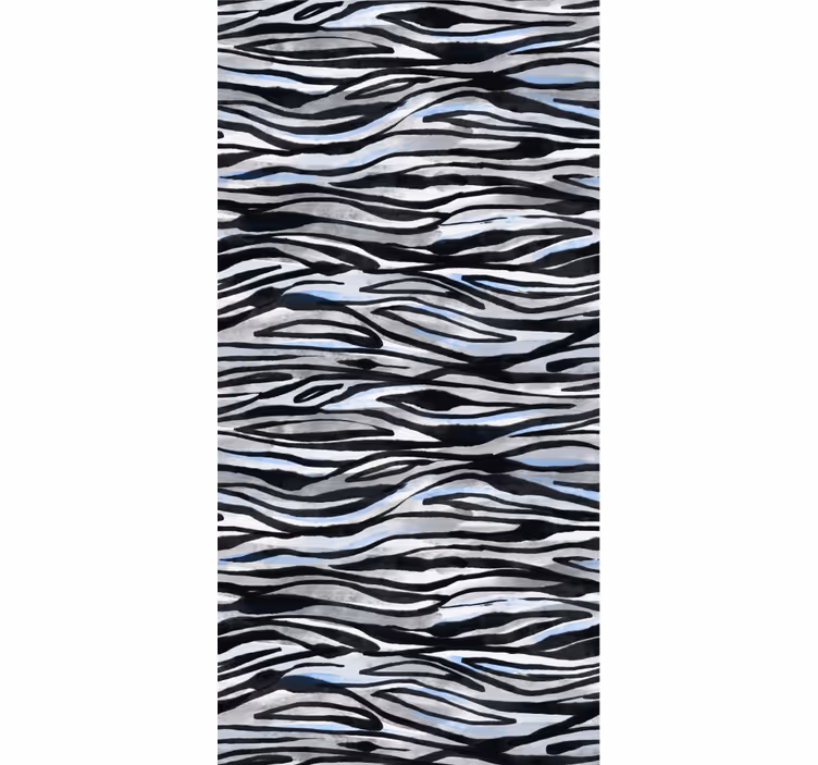 Papel de parede ornamental com padrão de zebra - TenStickers