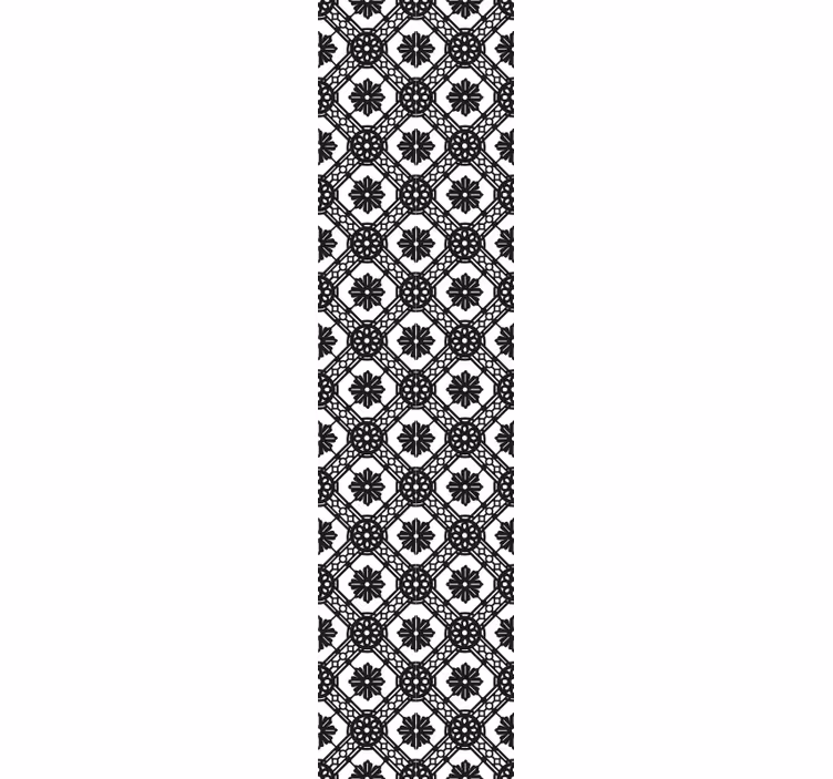 Papel de parede ornamental composição floral intrincada - TenStickers
