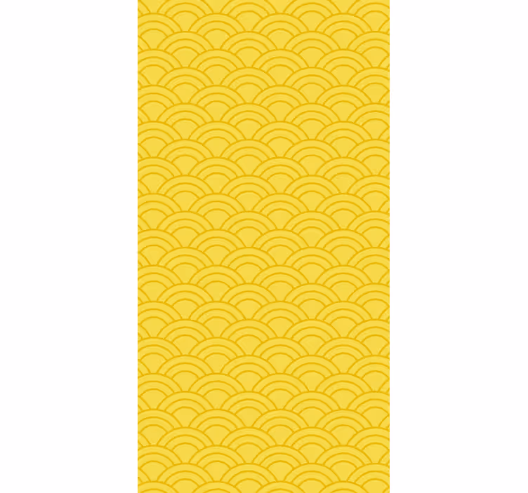 Papel de parede ornamental com motivo de ondas graciosas - TenStickers