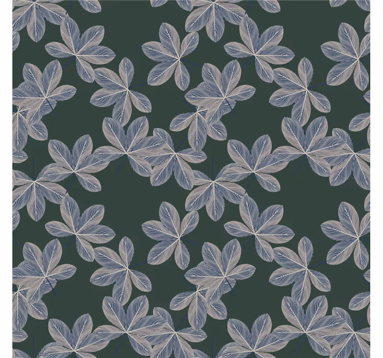 Papel de parede ornamental folha botânica - TenStickers