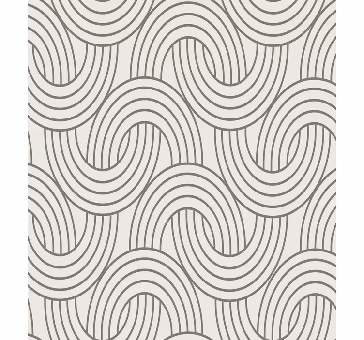 Papel de parede para sala padrão ilusão art déco - TenStickers