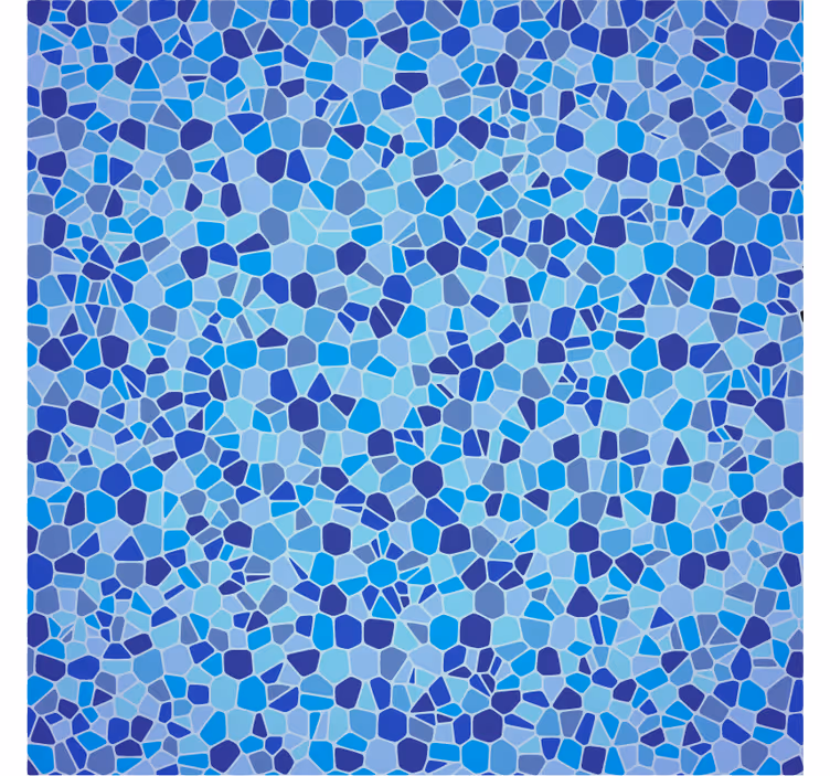 Papel de parede texturas e padrões efeito mosaico azul - TenStickers