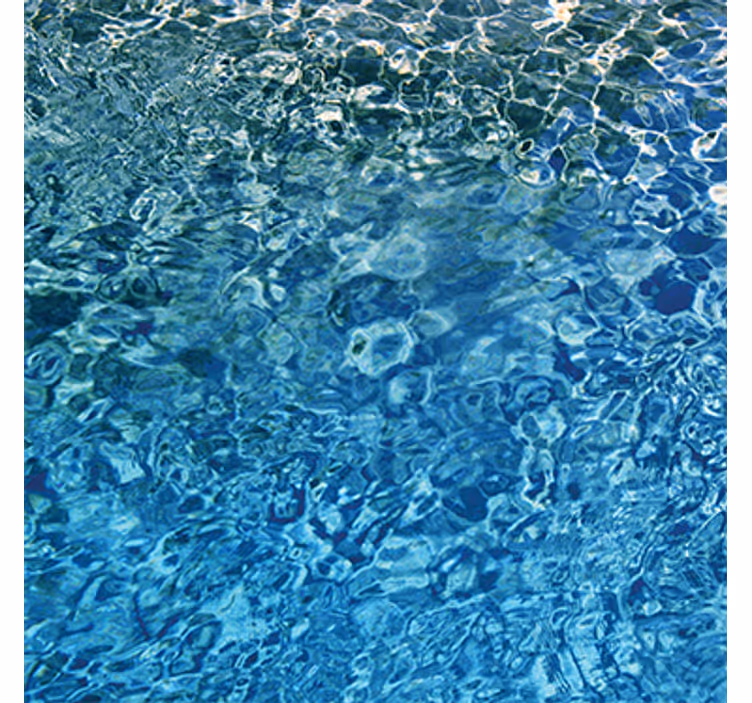 Papel de parede outras texturas água realista azul - TenStickers
