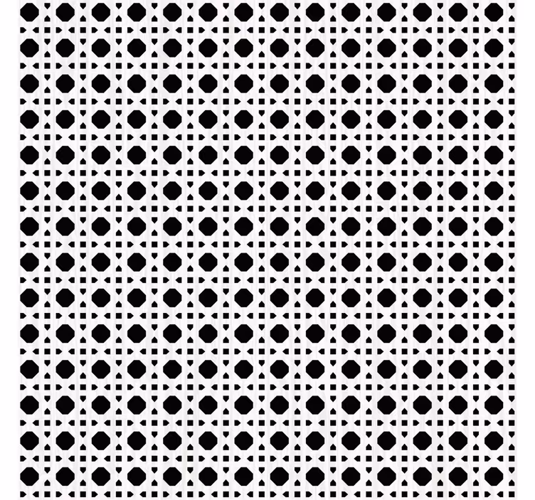 Papel de parede texturas e padrões canage preto e branco - TenStickers