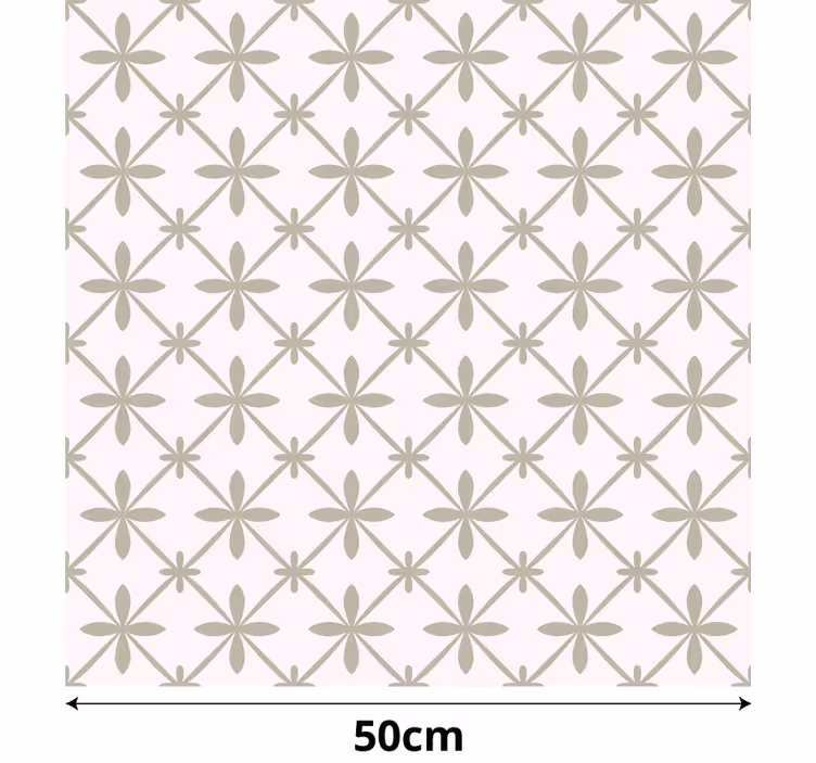 Papel de parede para quarto com padrão simples vintage - TenStickers