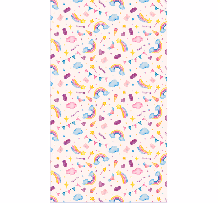 Papel de parede animais padrão aquarela sem emendas - TenStickers