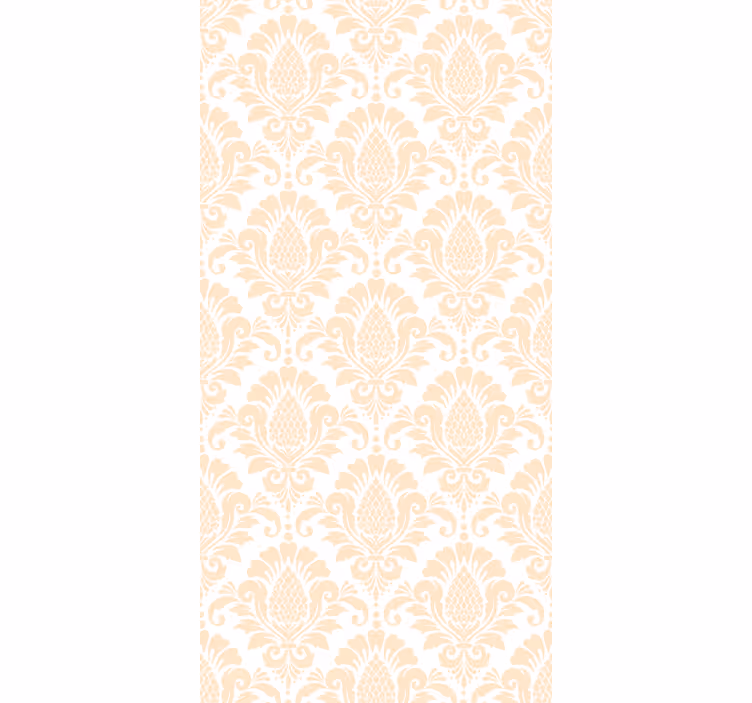 Papel de parede para quarto padrão damasco bege - TenStickers