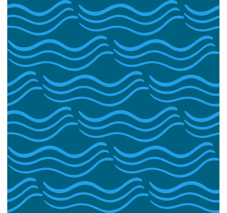 Papel de parede para quarto com padrões aqua fluídos - TenStickers