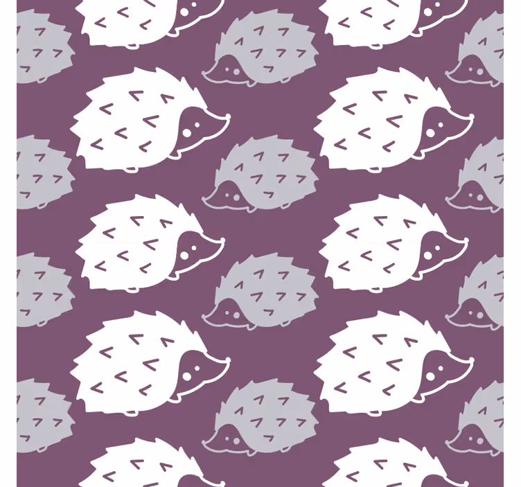 Papel de parede para quarto com motivo de ouriço adorável - TenStickers
