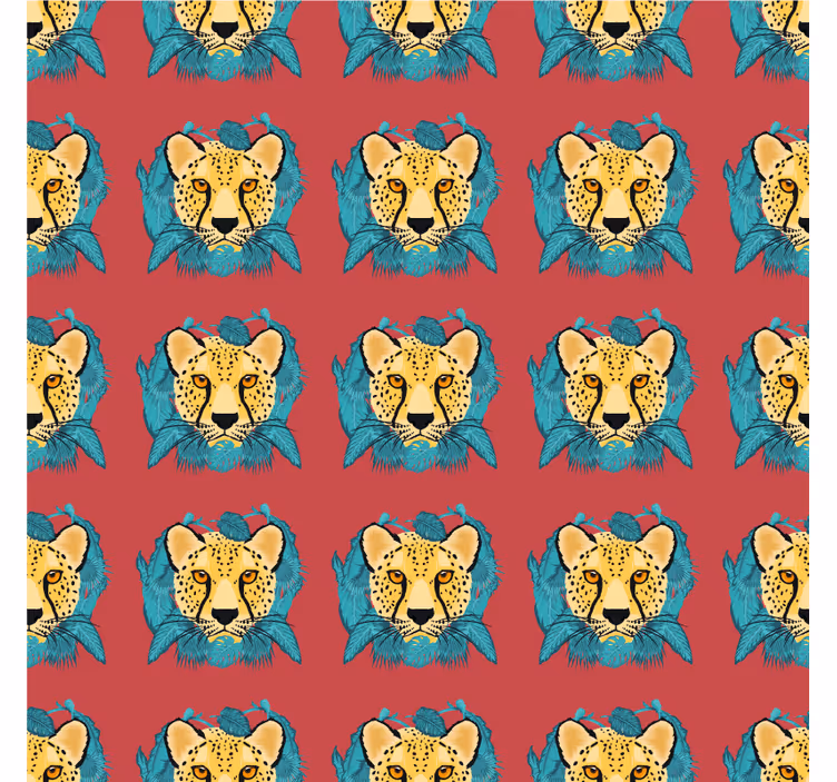 Papel de parede texturas e padrões leopardo oriental - TenStickers