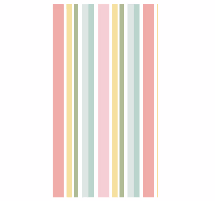 Papel de parede texturas e padrões listrado pastel horizontal - TenStickers