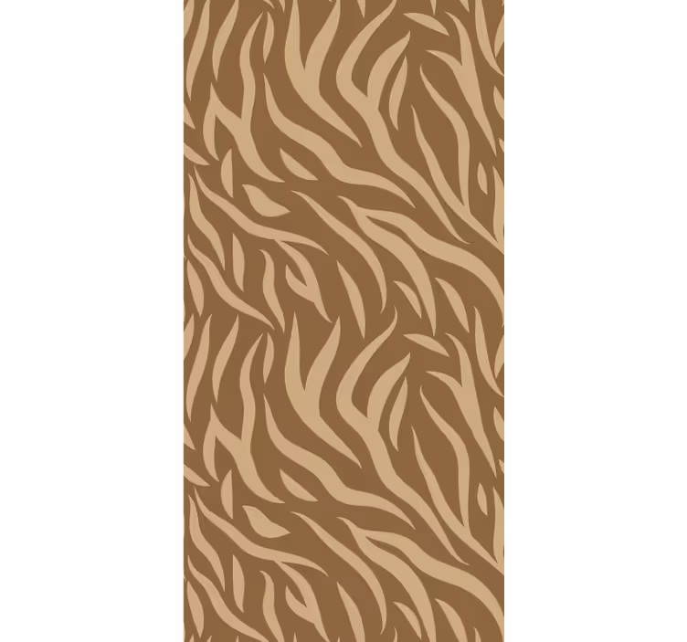 Papel de parede texturas e padrões pele de tigre marrom e bege - TenStickers