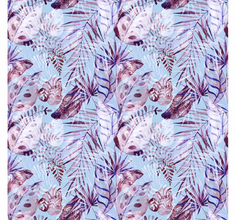 Papel de parede para quarto ilustrações de folhagens florais - TenStickers