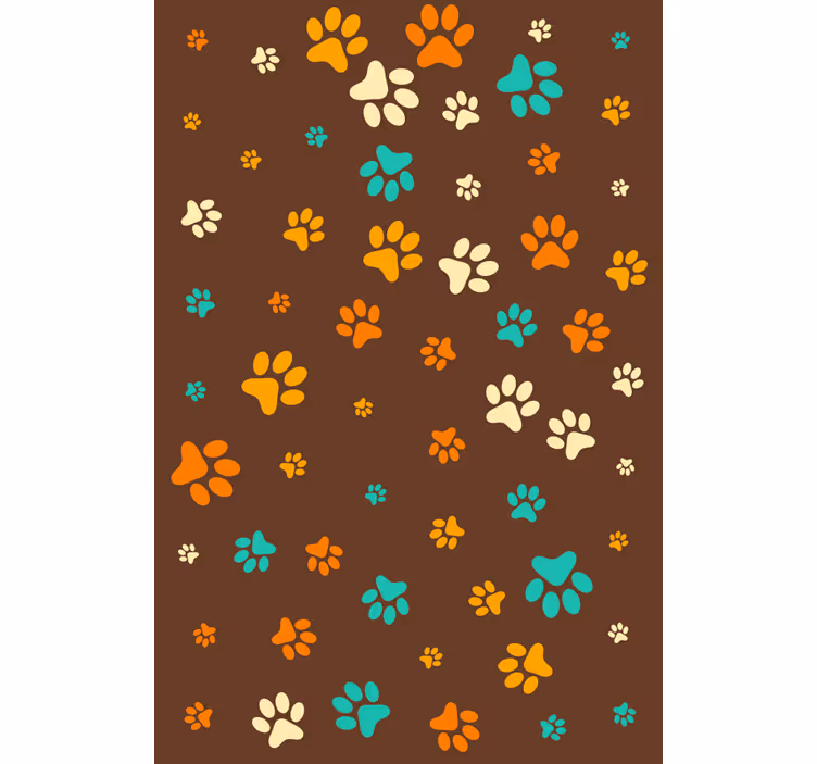 Papel de parede animais pata de cachorro - TenStickers
