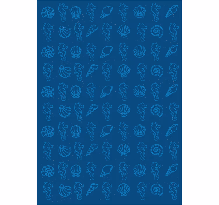 Papel de parede animais com ilustrações marinhas - TenStickers