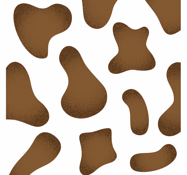 Papel de parede animais padrão de pele de vaca abstrato - TenStickers