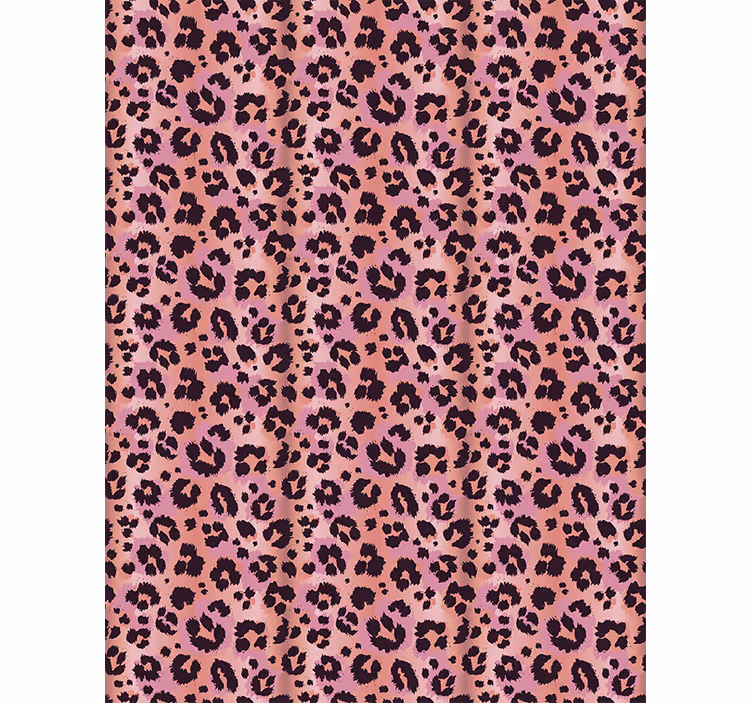 Papel de parede animais onça rosa - TenStickers