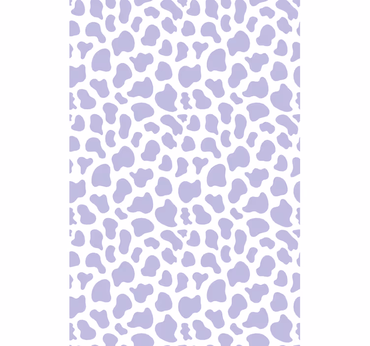 Papel de parede animais estampa de vaca roxa - TenStickers