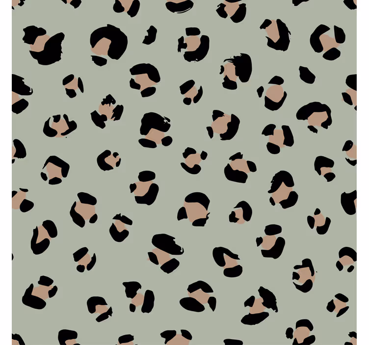 Papel de parede animais padrão de onça aquarelada - TenStickers