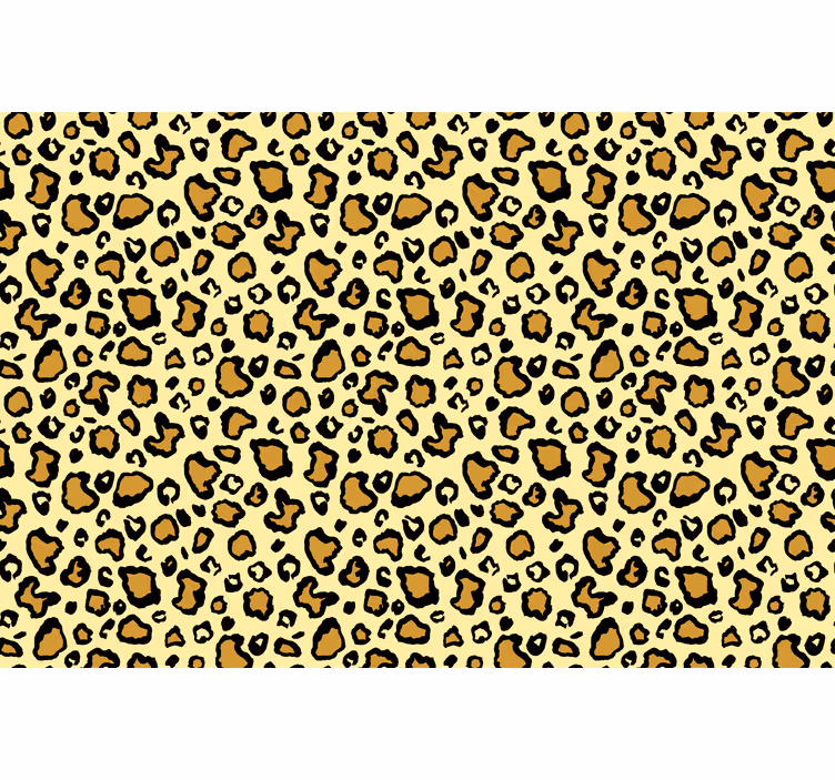 Papel de parede animais padrão de leopardo amarelo - TenStickers
