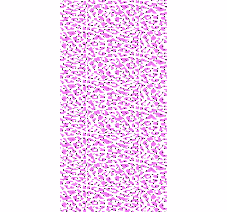 Papel de parede animais padrão de leopardo fúcsia - TenStickers