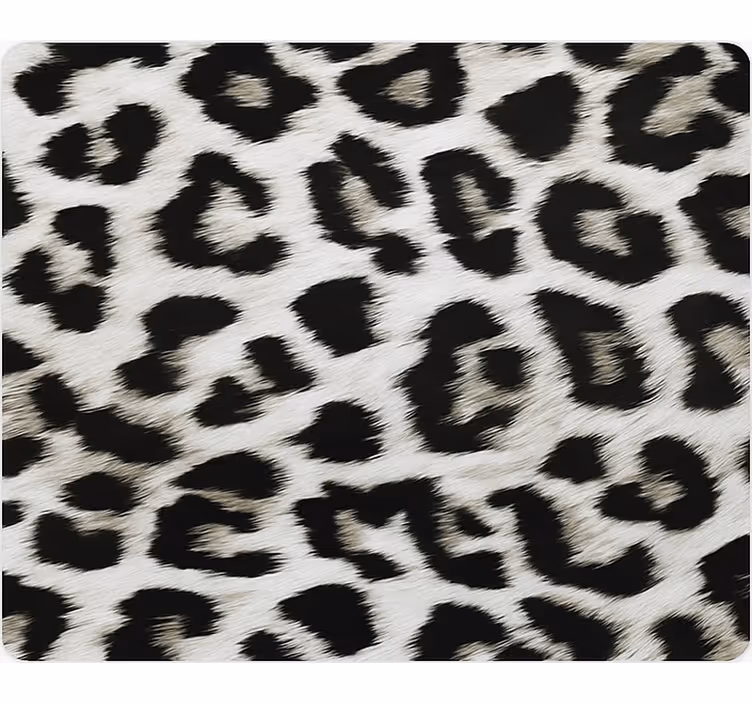 Papel de parede animais estampa de leopardo branco - TenStickers
