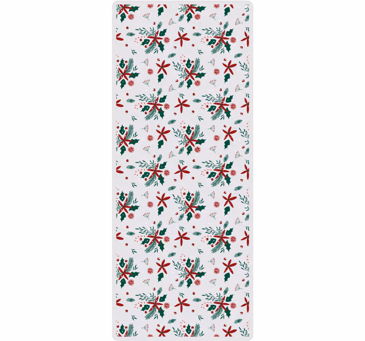 Papel de parede natal com padrão natalino bonito - TenStickers
