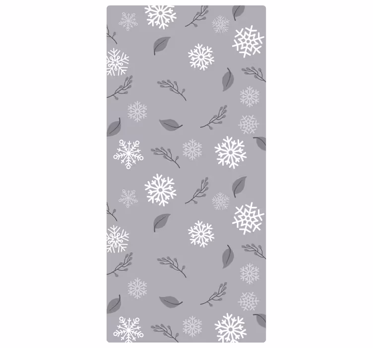 Papel de parede natal motivo de floco sazonal - TenStickers