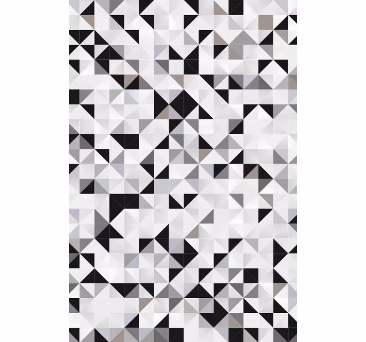 Papel de parede escritório mosaico de triângulos cinzas - TenStickers