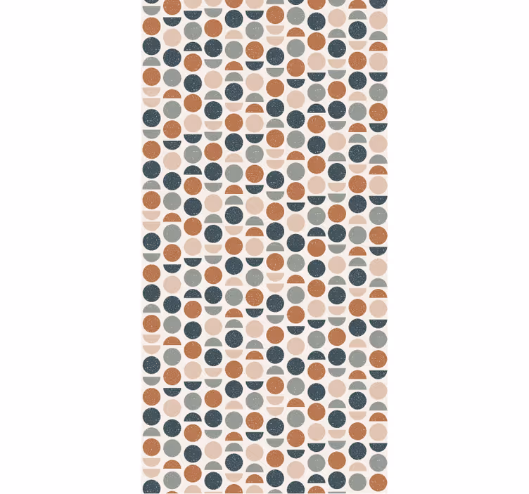 Papel de parede escritório padrão semi círculos - TenStickers