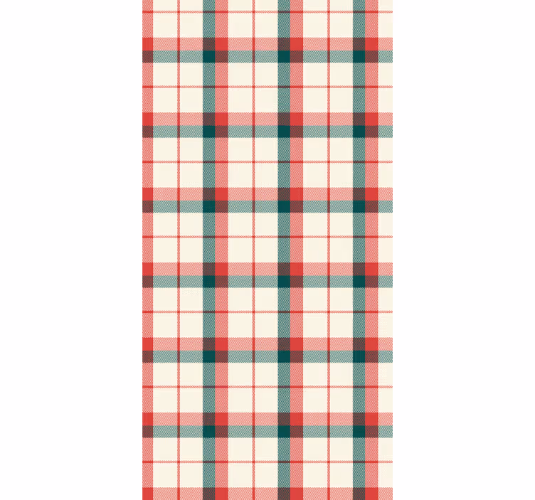 Papel de parede escritório tartan natalino - TenStickers