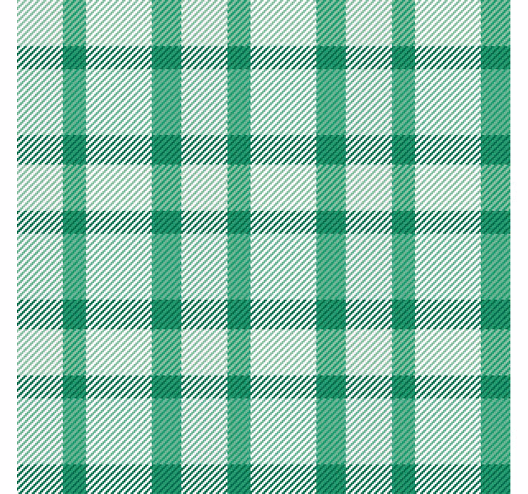 Papel de parede corredor quadrados verdes e brancos - TenStickers