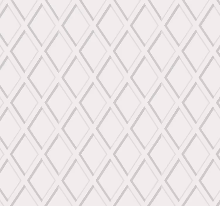 Papel de parede corredor padrão losangos 3d hamptons - TenStickers