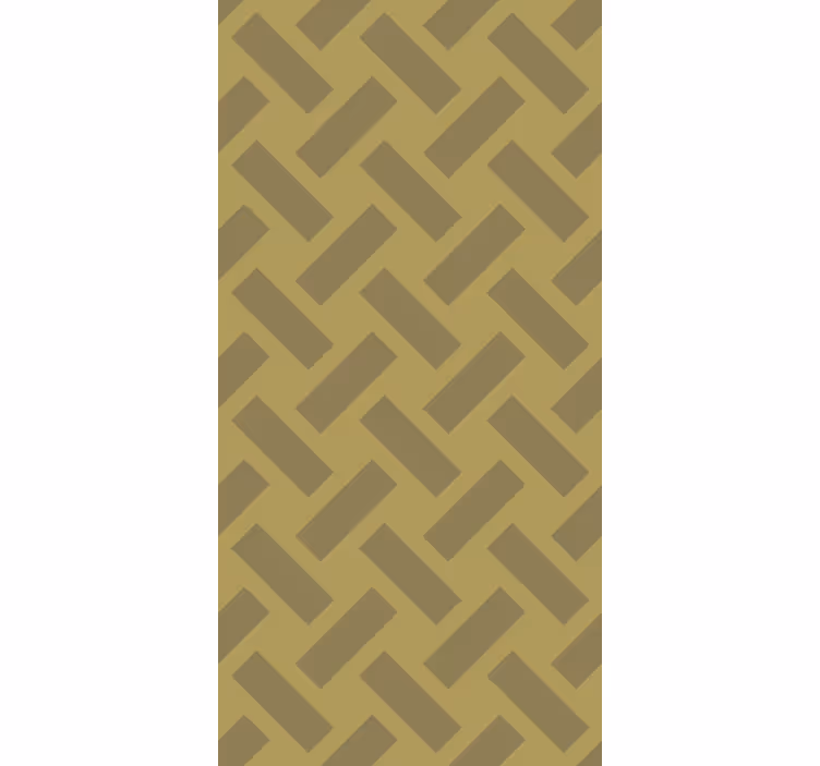 Papel de parede corredor padrão geométrico amarelo - TenStickers