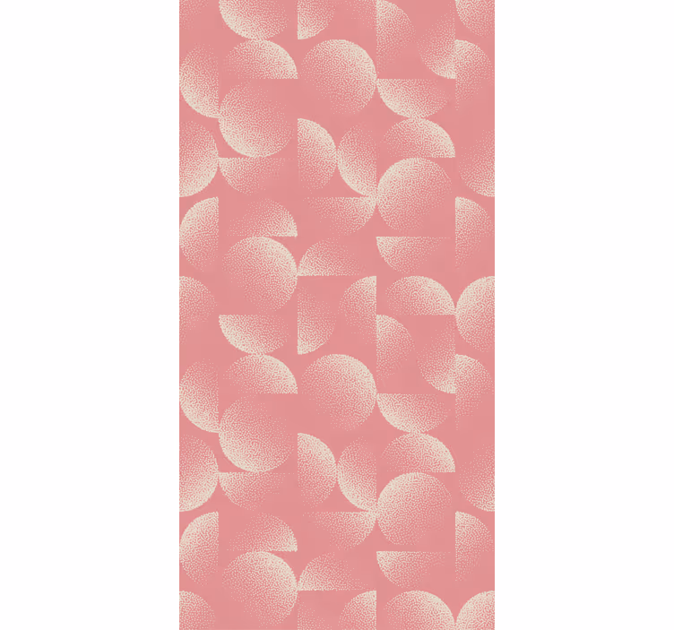 Papel de parede para sala de jantar semicírculos pastel - TenStickers