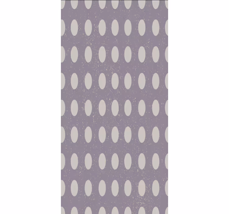 Papel de parede para sala de jantar círculos cinza e roxo - TenStickers
