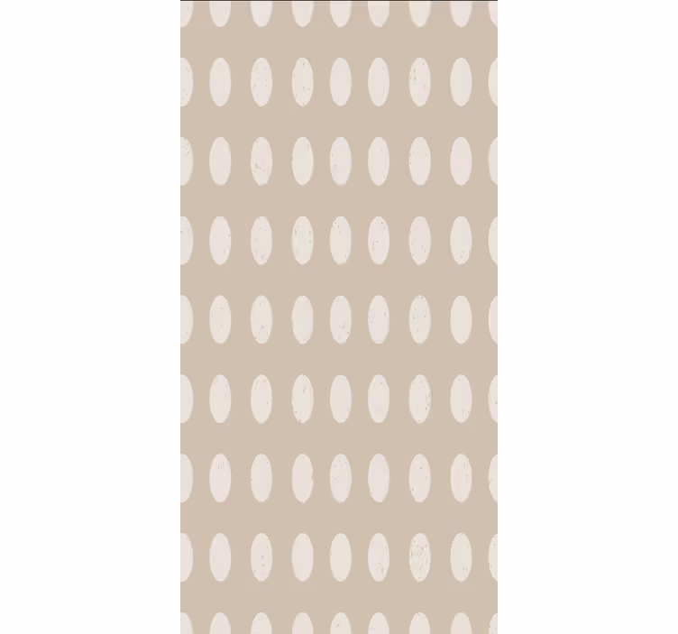 Papel de parede para sala de jantar padrão branco geométrico - TenStickers
