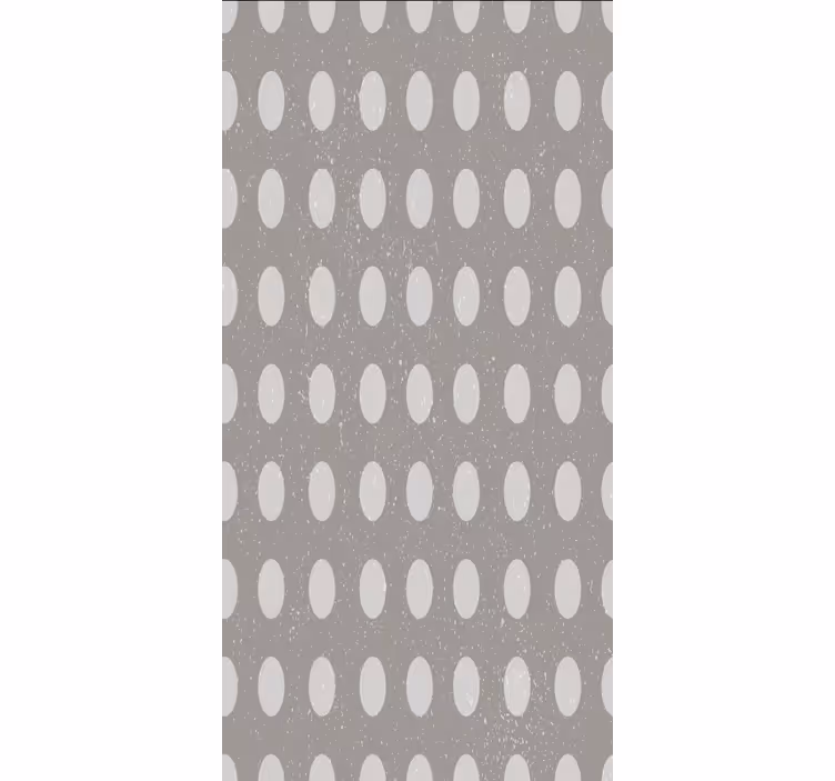 Papel de parede para sala de jantar padrão circular cinza - TenStickers