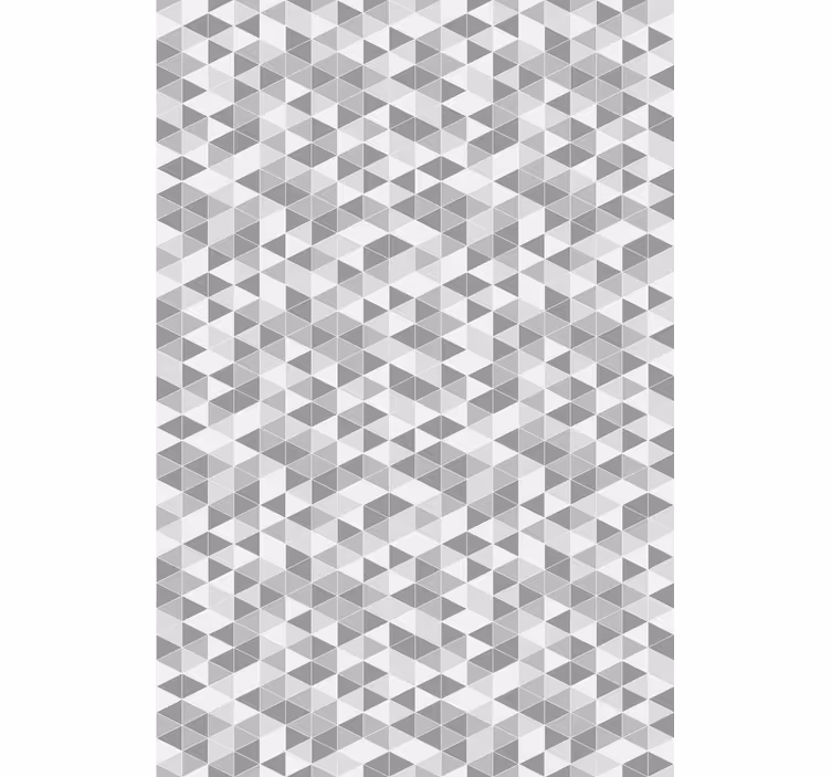 Papel de parede para sala de jantar padrão triangular geométrico - TenStickers