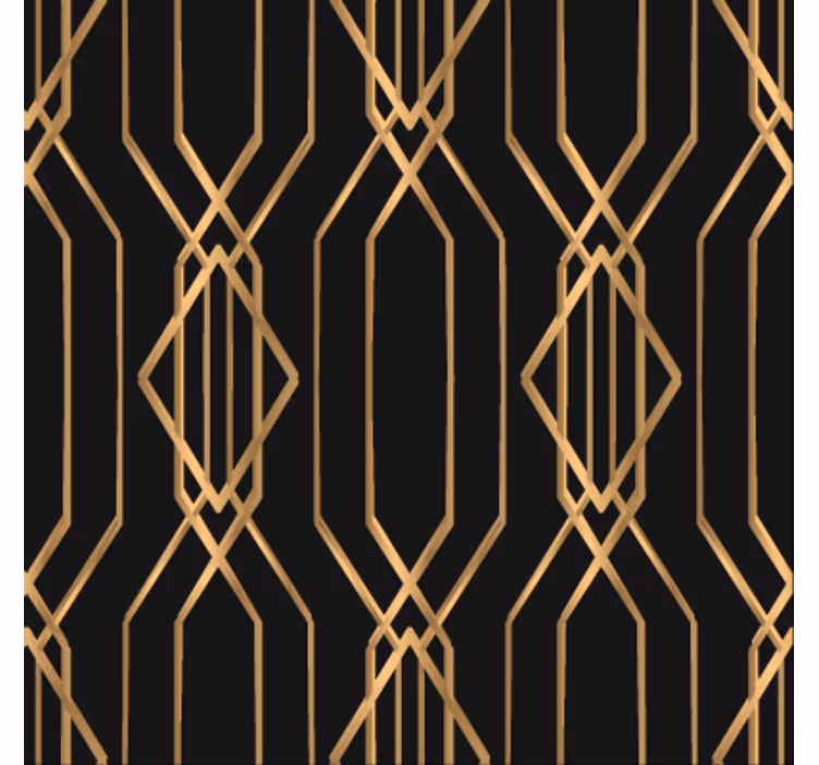 Papel de parede para sala de jantar elegância art déco - TenStickers