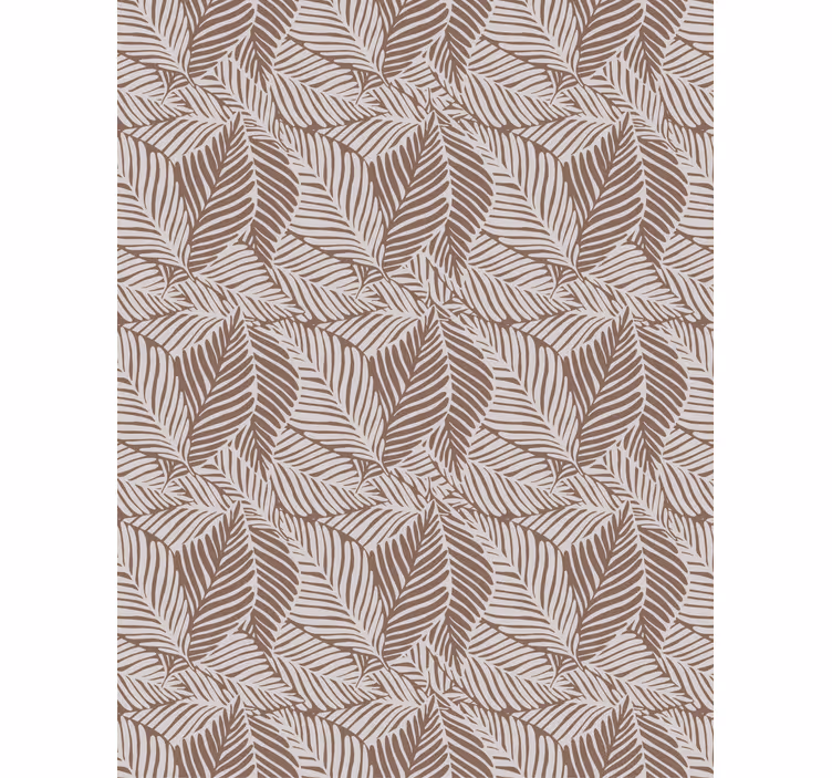 Papel de parede natureza folhas terracota - TenStickers