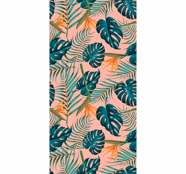 Papel de parede natureza folhas tropicais - TenStickers